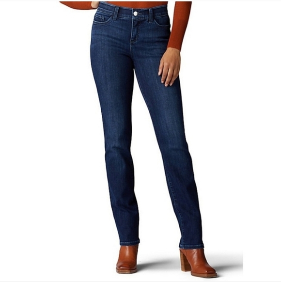 Lee straight leg mid rise reg fit jeans - Picture 1 of 13